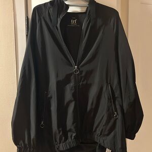 Zara Black Zip-Up Bomber Jacket